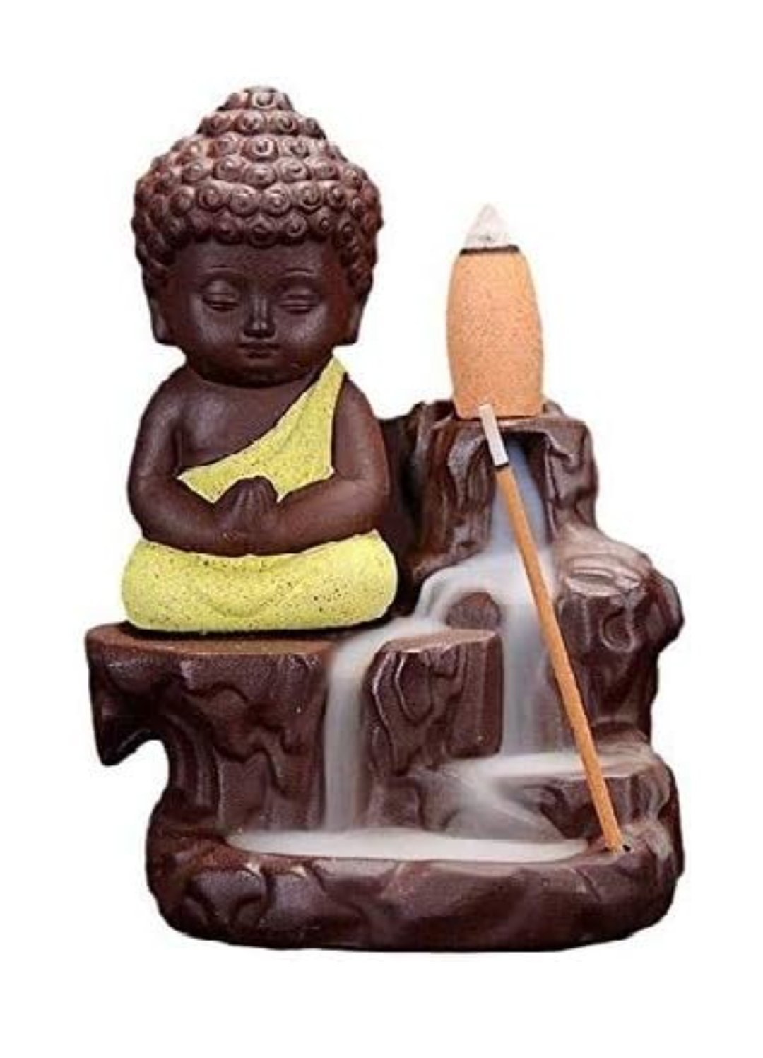 Collection de porte-encens Bouddha - Céramique artisanale vibrante