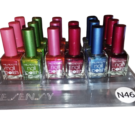 Vernis à ongles couleurs Métalliques.