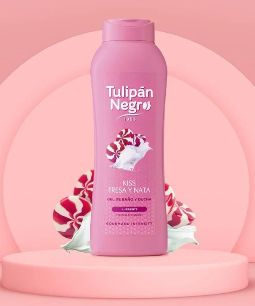 Tulipán Negro Gel de Baño "Kiss Fresca y Nata"