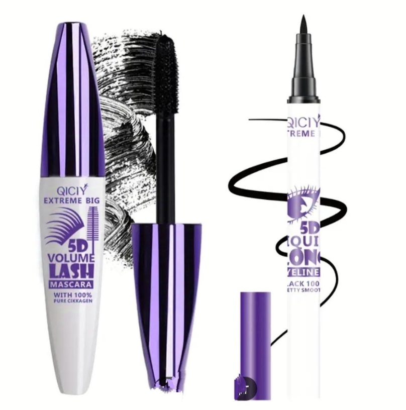 Coffret d'ensemble eyeliner et mascara noir