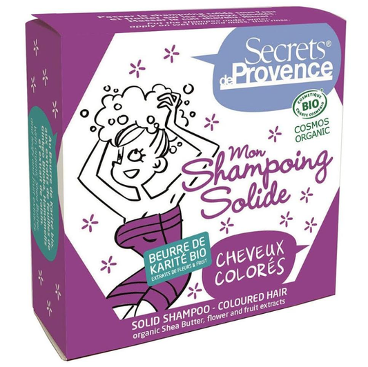 Shampooing solide pour cheveux colorés